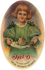 POCKET MIRROR WITH GIRL SERVING "JELL-O 'THE DAINTY DESSERT' CAN BE PREPARED INSTANTLY".