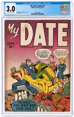 MY DATE COMICS #2 SEPTEMBER 1947 CGC 3.0 GOOD/VG.