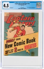 CAPTAIN MARVEL ADVENTURES #NN WHEATIES GIVEAWAY 1945 CGC 4.5 VG+.