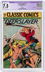 CLASSIC COMICS #17 JUNE 1946 CGC RESTORED 7.5 SLIGHT (C-1) VF- (DEERSLAYER).