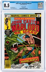 JOHN CARTER, WARLORD OF MARS #4 SEPTEMBER 1977 CGC 8.5 VF+ (35 CENT VARIANT).