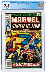 MARVEL SUPER ACTION VOL. 2 #3 SEPTEMBER 1977 CGC 7.5 VF- (35 CENT VARIANT).