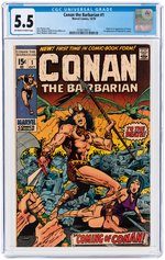 CONAN THE BARBARIAN #1 OCTOBER 1970 CGC 5.5 VG/FINE (FIRST CONAN).