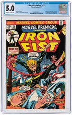 MARVEL PREMIERE #15 MAY 1974 CGC 5.0 VG/FINE (FIRST IRON FIST).