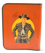 HOPALONG CASSIDY TWO-RING BINDER VERSION WITH ZIPPER.