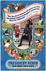 NIXON & CHILD "NOW MORE THAN EVER" 1972 CAMPAIGN POSTER.