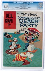 DONALD DUCK BEACH PARTY #6 AUGUST 1959 CGC 6.5 FINE+.