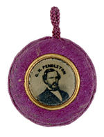 GORGEOUS PURPLE VELVET MC CLELLAN 1864 FERROTYPE.