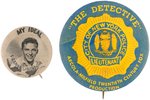 FRANK SINATRA 1943 SONG TITLE BUTTON AND 1968 "THE DETECTVE" MOVIE PROMO FROM DIRECTOR'S ESTATE.