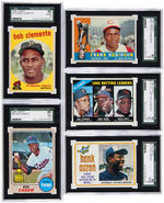 TOPPS BASEBALL HALL OF FAMER'S SGC GRADED LOT OF 5.