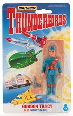 "THUNDERBIRDS" THUNDERBIRD 2 ELECTRONIC PLAYSET IN BOX AND 3 CARDED FIGURES.