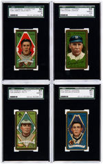 1911 T205 BASEBALL TOBACCO CARD SGC GRADED LOT OF 12.