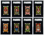 1911 T205 BASEBALL TOBACCO CARD SGC GRADED LOT OF 12.