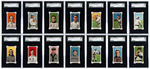 1909-10 T206 BASEBALL TOBACCO CARD SGC GRADED LOT OF 19.