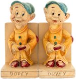 DOPEY LaMODE FIGURAL PLASTER BOOKENDS.