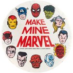 MERRY MARVEL MARCHING SOCIETY SECOND VERSION MARVEL COMICS CLUB KIT BUTTON.