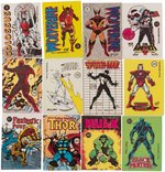 1986 COMIC IMAGES MARVEL UNIVERSE STICKERS NEAR SET.