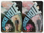 BLACK HOLE - HARRY BOOTH & DR. ALEX DURANT CARDED MEGO ACTION FIGURE PAIR.