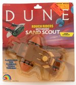 DUNE ROUGH RIDERS MOTORIZED SAND SCOUT - SAND CRAWLER CARDED BATTERY-OPERATED VEHICLE.