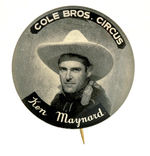 "KEN MAYNARD COLE BROS. CIRCUS."