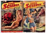 SUPER SCIENCE STORIES 1949 PULP MAGAZINE PAIR.