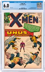 X-MEN #8 NOVEMBER 1964 CGC 6.0 FINE (FIRST UNUS THE UNTOUCHABLE).