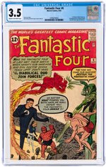 FANTASTIC FOUR #6 SEPTEMBER 1962 CGC 3.5 VG-.