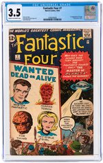 FANTASTIC FOUR #7 OCTOBER 1962 CGC 3.5 VG-.