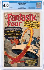 FANTASTIC FOUR #3 MARCH 1962 CGC 4.0 VG (FIRST FANTASTIC FOUR IN COSTUME).