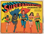 SUPERADVENTURES COLORFORMS SET WITH DC CHARACTERS.