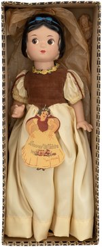 SNOW WHITE BOXED KNICKERBOCKER COMPOSITION DOLL.