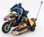 BATMAN & ROBIN BOXED BATTERY-OPERATED MOTORCYCLE IN BOX.