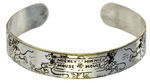 "MICKEY MOUSE/MINNIE MOUSE" SILVERED BRASS BRACELET BY COHN & ROSENBERGER CIRCA 1932.