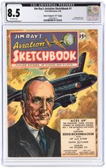 JIM RAY'S AVIATION SKETCHBOOK #1 FEBRUARY 1946 CGC 8.5 VF+ DAVIS CRIPPEN ("D" COPY).