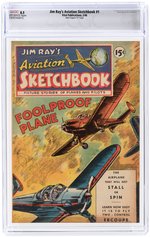 JIM RAY'S AVIATION SKETCHBOOK #1 FEBRUARY 1946 CGC 8.5 VF+ DAVIS CRIPPEN ("D" COPY).