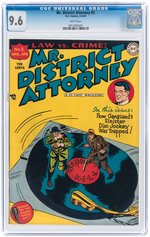 MR. DISTRICT ATTORNEY #2 MARCH-APRIL 1948 CGC 9.6 NM+.