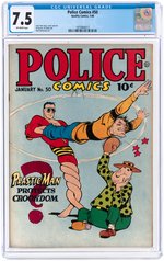 POLICE COMICS #50 JANUARY 1946 CGC 7.5 VF-.