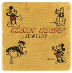 "MICKEY MOUSE JEWELRY" ORIGINAL BOX WITH MICKEY ENAMEL PIN.