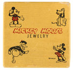 "MICKEY MOUSE JEWELRY" ORIGINAL BOX AND MINNIE MOUSE ENAMEL PIN.