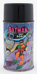 BATMAN AND ROBIN THERMOS.