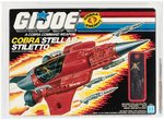 G.I. JOE: A REAL AMERICAN HERO - COBRA STELLAR STILETTO SERIES 7 VEHICLE AFA 75+ Q-EX+/NM.