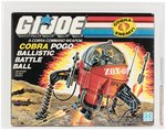 G.I. JOE: A REAL AMERICAN HERO - COBRA POGO BALLISTIC BATTLE BALL SERIES 6 VEHICLE AFA 80+ NM.