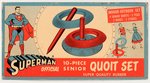 SUPERMAN OFFICIAL 10-PIECE SENIOR QUOIT SET.