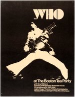 THE WHO 'TOMMY' ERA 1969 BOSTON TEA PARTY CONCERT POSTER.