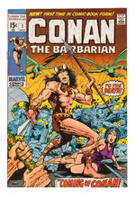 "CONAN THE BARBARIAN" FIRST ISSUE COMIC BOOK.