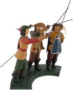 THE THREE MUSKETEERS BUILT-UP SET STORE DISPLAY MODELS ISSUED BY AURORA.