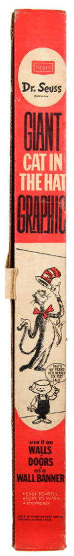 "DR. SEUSS CAT IN THE HAT" BOXED GIANT POSTER.