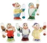 SNOW WHITE AND THE SEVEN DWARFS FIGURAL CHINA EGG TIMER LOT.