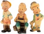 PINOCCHIO, GEPPETTO & JIMINY CRICKET LEONARDI FIGURINE TRIO.