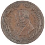 LINCOLN & HAMLIN JUGATE COPPER MEDAL DeWITT 1860-31.